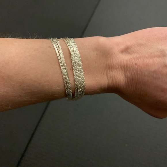 NWOT Nikola Valenti inspired collection silver serenity multi strand bracelet - Picture 4 of 6
